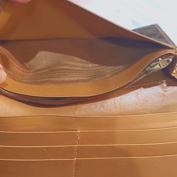 🇮🇹CELINE Paris Macadam PVC leather Bifold long Wallet🤎💛 - Picture 12 of 17